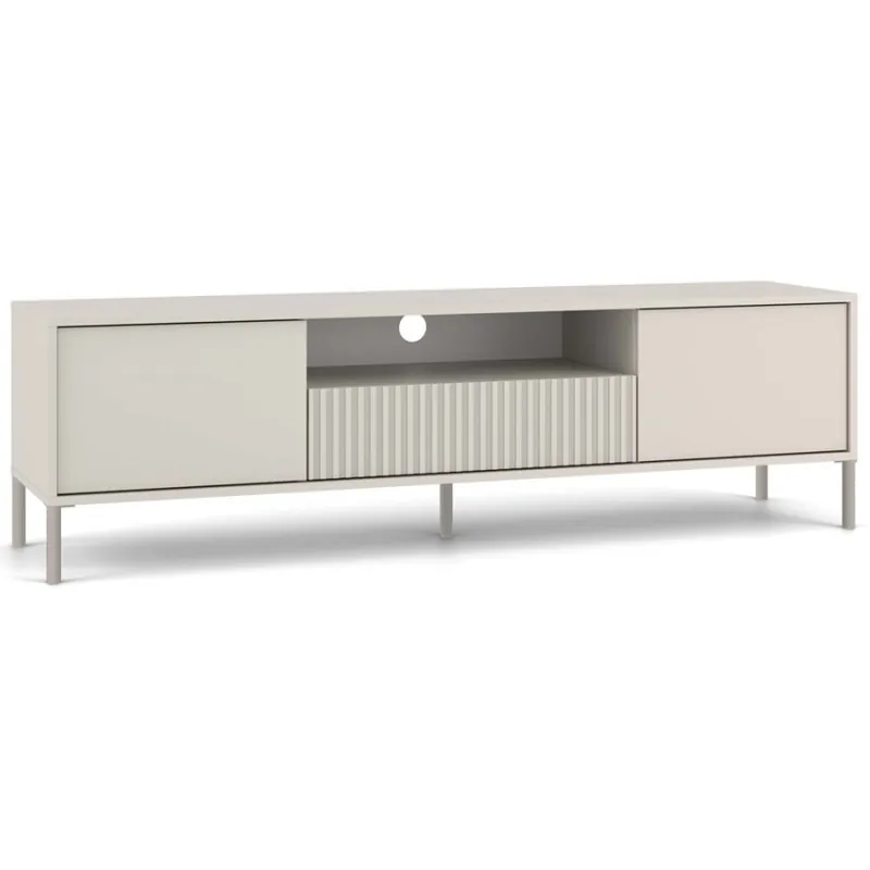 SZAFKA RTV KAMARO 160 KASZMIR Front ryflowany + Klasyczny Oferta czasowa