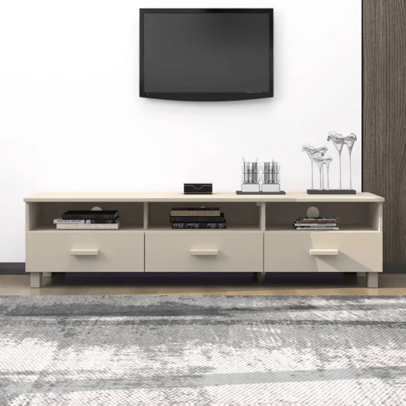 Szafka pod tv hamar, miodowy brąz, 158x40x40 cm, drewno sosnowe Ostatnia szansa