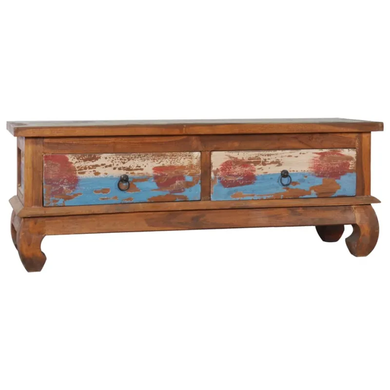Nie przegap Szafka pod TV, 110 x 35 x 40 cm, lite drewno tekowe z odzysku