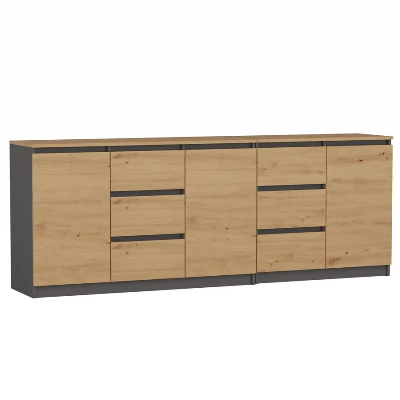 Komoda COSTA 1D3S/2D3S BA ANTRACYT ARTISAN Tylko dziś