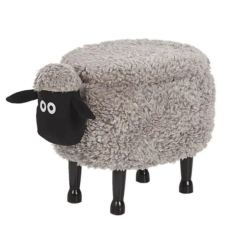 Pufa zwierzak ze schowkiem szara SHEEP Darmowy zwrot