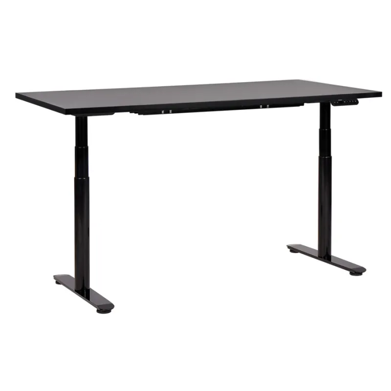 Wybór klientów Biurko regulowane elektrycznie 160 x 72 cm czarne destinas