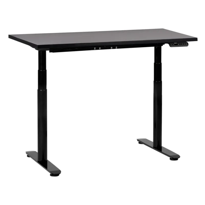 Biurko regulowane elektrycznie 120 x 72 cm czarne destinas Ostatnia szansa