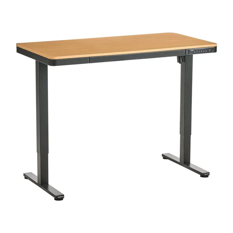 Biurko regulowane elektrycznie PENLY Czarny/ jasny brąz 120 cm 60 cm Z portem USB Bestseller