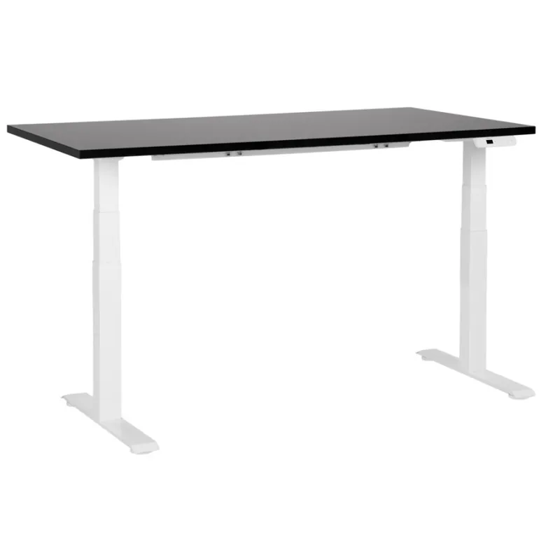 Biurko regulowane elektrycznie 160 x 72 cm czarno-białe destines Ostatnie sztuki