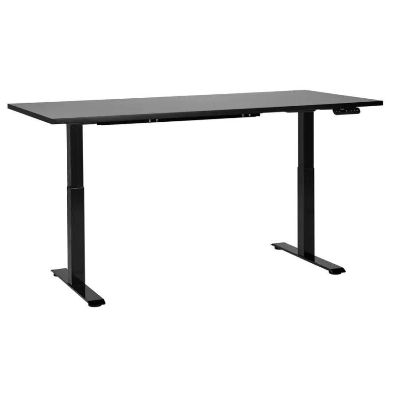 Zniżka Biurko regulowane elektrycznie 180 x 80 cm czarne destines