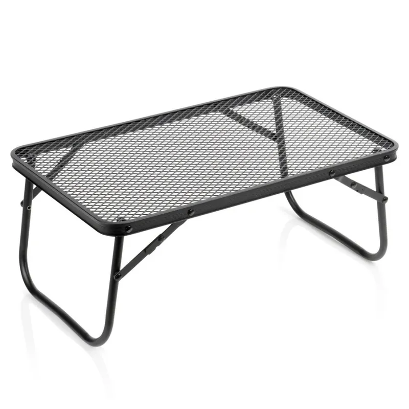 Rabat Stół turystyczny składany aluminiowy czarny 50x30x21 cm