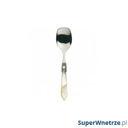 Łyżeczka do cukru oraz lodów 15,5cm Casa Bugatti OXFORD srebrno-złota Tani