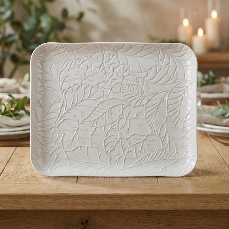 LA PORCELLANA BIANCA Bosco 24,5 x 20 cm - taca dekoracyjna porcelanowa Sprawdź teraz