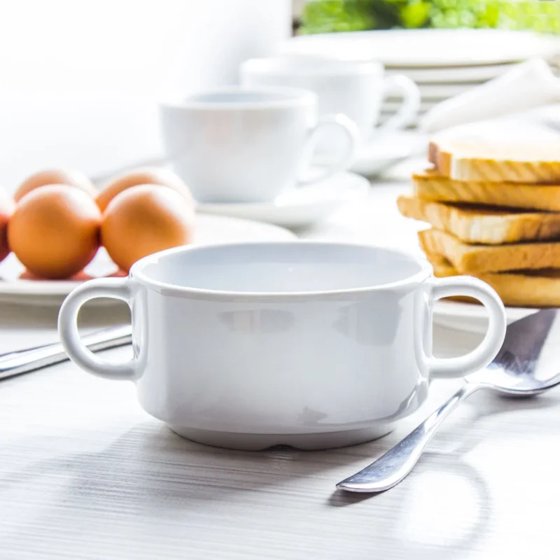Bulionówka porcelanowa LUBIANA VICTORIA BIAŁA 300 ml Bezpieczna płatność