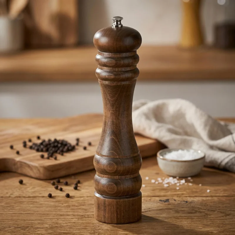 ZASSENHAUS Berlin 24 cm ciemnobrązowy - młynek do pieprzu drewniany ręczny Niska cena