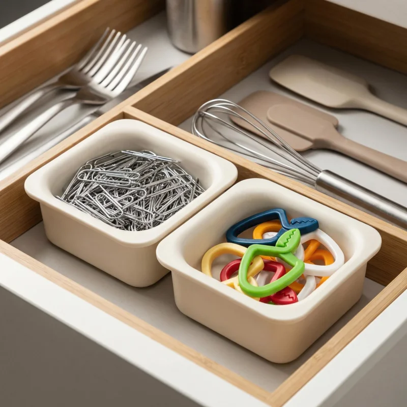 TESCOMA Flexi Space 7,5 x 7,5 cm 2 szt. kremowe - organizery / wkłady do szuflady plastikowe Niska cena