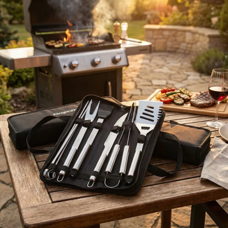 Akcesoria do grilla w torbie Konighoffer BBQ Chef 12 elementów Ograniczona ilość