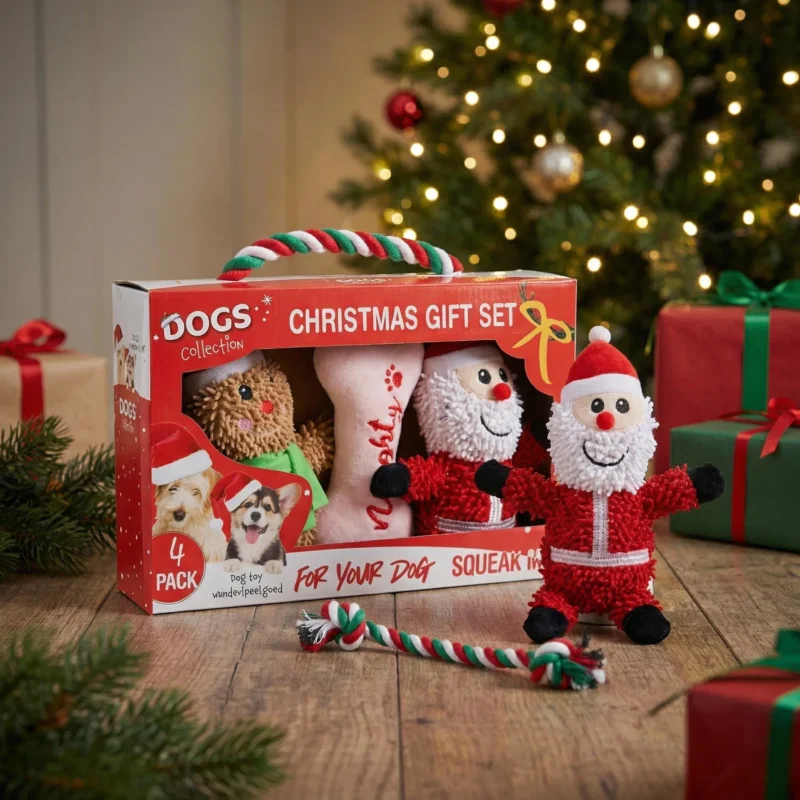 Obniżka ceny Zabawki dla psa świąteczne MONDEX DOGS COLLECTION 4 szt.