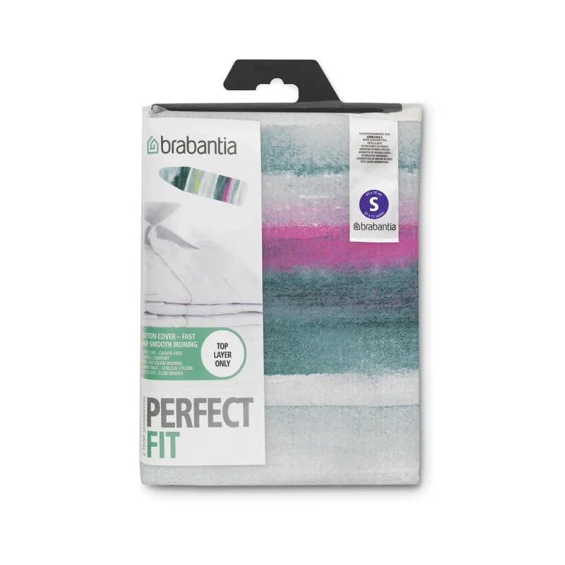 Okazja BRABANTIA Morning Perfect Fit Breeze wielokolorowy 95 x 30 cm - pokrowiec na deskę do prasowania bawełniany