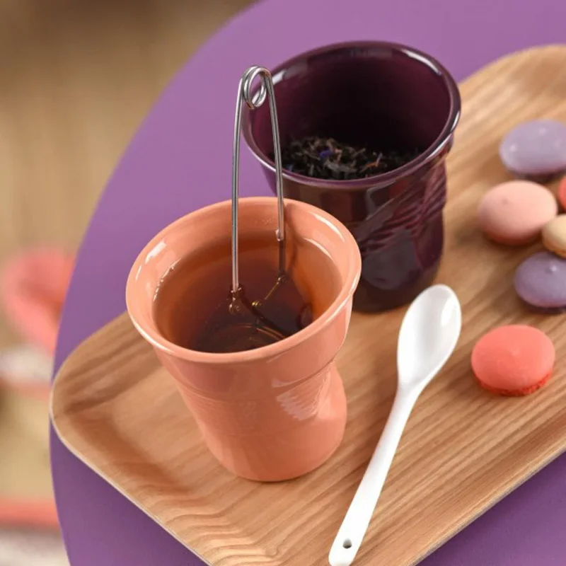 REVOL Froisses Peach 80 ml - kubek do espresso porcelanowy Szybka dostawa