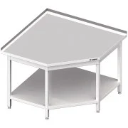 Najlepsza cena Stalgast Stół przyścienny, narożny 700 (L)x600x850 mm