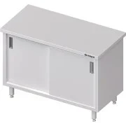 Wyjątkowa oferta Stalgast Stół centralny, przelotowy z drzwiami suwanymi 1300x700x850 mm