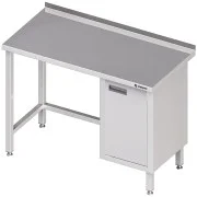 Stalgast Stół przyścienny z szafką (P) bez półki 800x600x850 mm Wysoka jakość