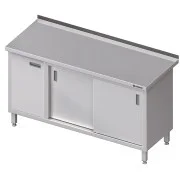 Stalgast Stół przyścienny z szafką (L) drzwi suwane 1200x600x850 mm Tylko dziś