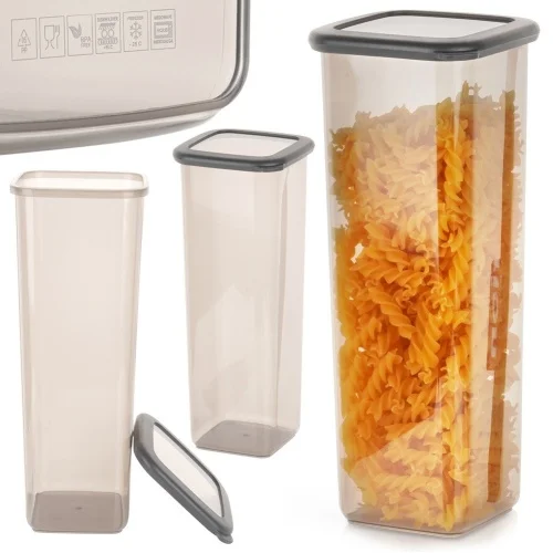Bestseller Pojemnik na produkty sypkie suche płatki śniadaniowe z pokrywką 2L EXCELLENT HOUSEWARE 229176