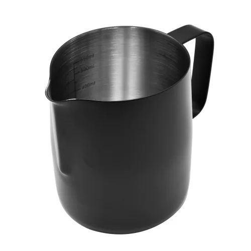 Okazja Dzbanek do spieniania mleka mlecznik METAL czarny dzbanuszek na mleko 350ml BRUNBESTE BB-2209