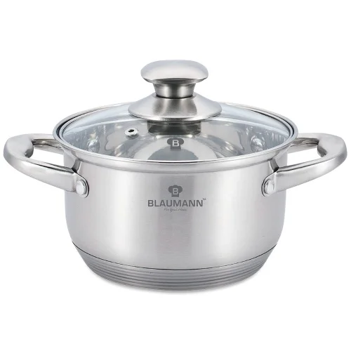 Garnek stalowy z pokrywką 22cm 4.3L Satyna BLAUMANN Gourmet Line BL-3457 Oferta