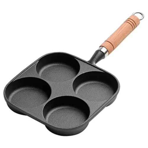 Bestseller Patelnia żeliwna do jajek 19cm, na jajka, naleśniki, pancakes, placki KRISBERG KS-7744