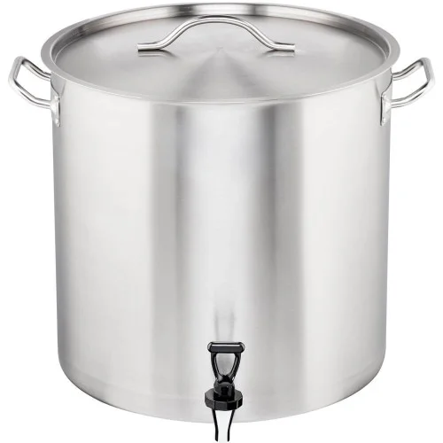 Garnek wysoki z kranem stalowy 脴400 mm 50.3l (011410) Bezpieczna płatność