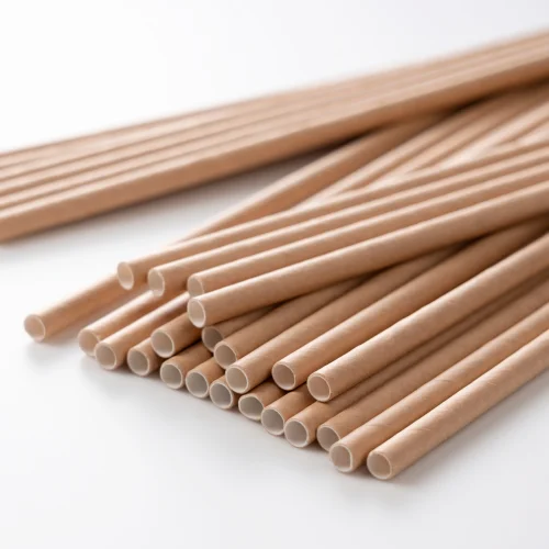 Słomki papierowe kraft opak. 100szt., 酶6 mm, długość 20 cm (71477) Bezpieczne zakupy