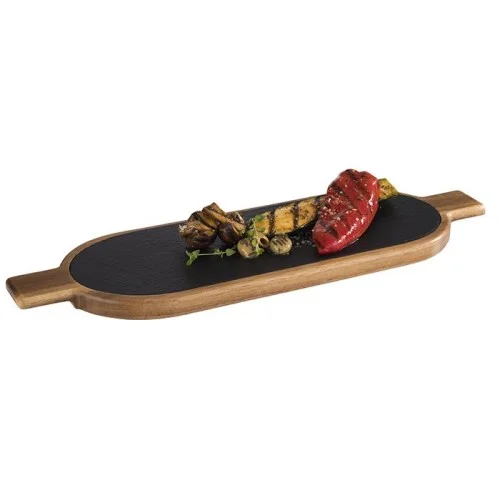 Wysoka jakość Deska 40x15cm AKACJA z łupkiem OUTLET (AP00812_outlet)