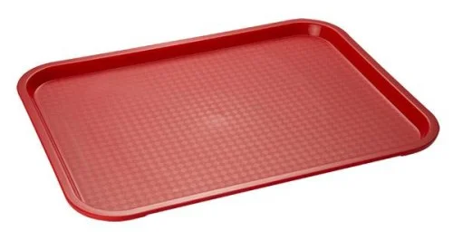 Zniżka Taca FAST FOOD z polipropylenu, czerwona, 53 x 32,5cm (AP00552)