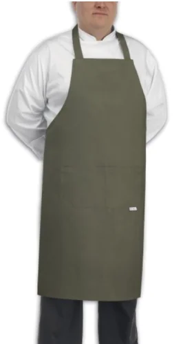 Fartuch kucharski długi Olive Green - duży rozmiar(1904022C) Szybka dostawa