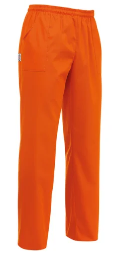 Spodnie kucharskie COULISSE POCKETS ORANGE (3504013C) Oferta limitowana