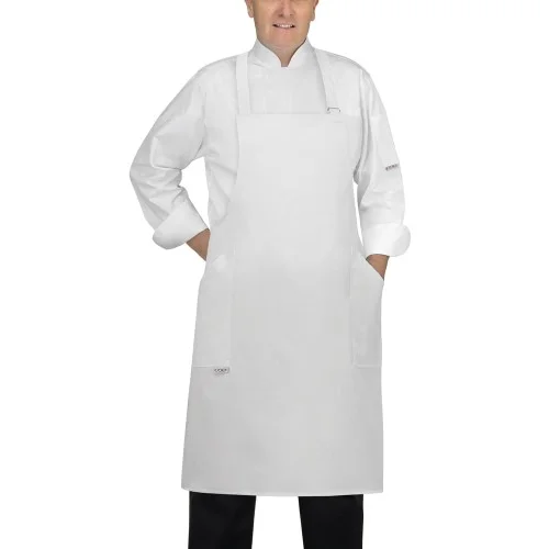 Fartuch kucharski, boczne kieszenie, biały (6120001N) Oferta